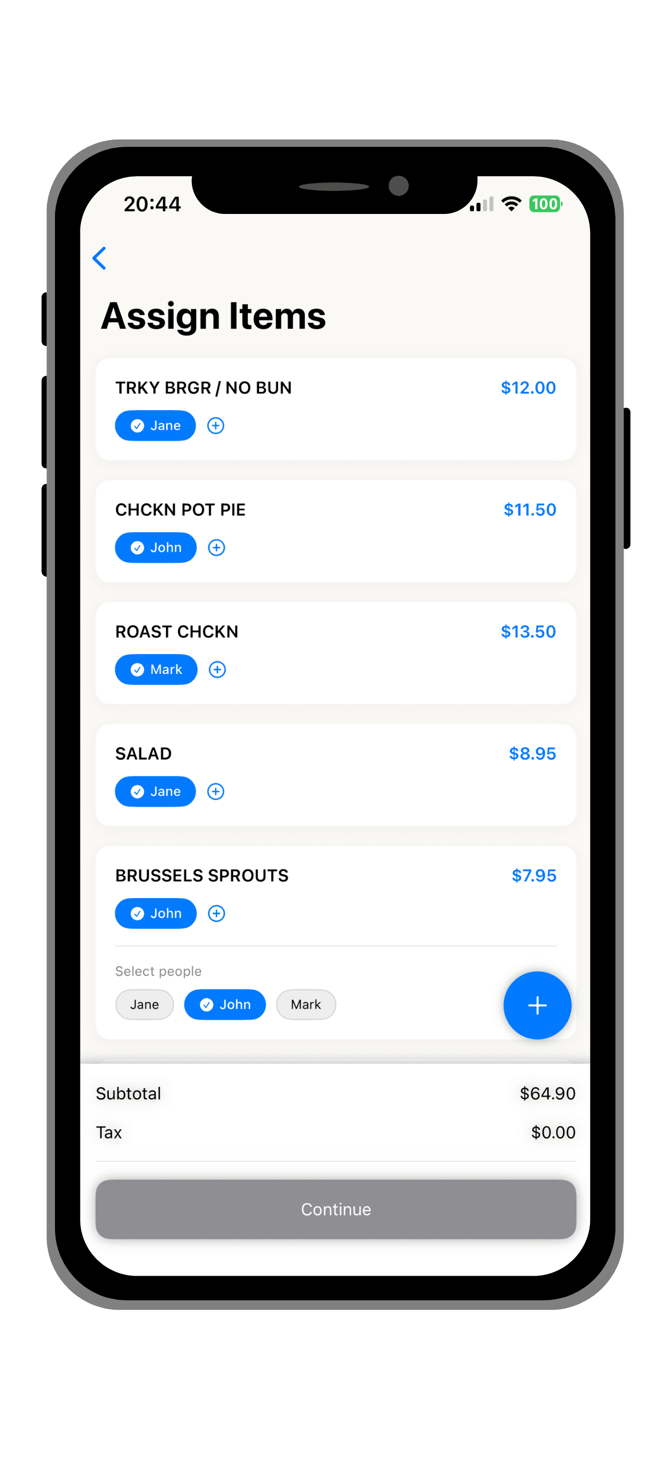 Assign Items
